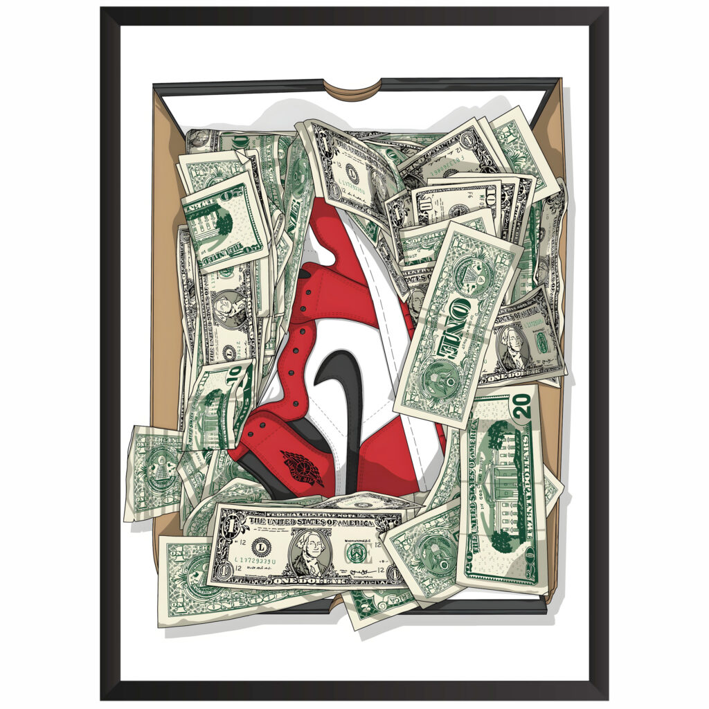 Plakat w ramce obraz but money