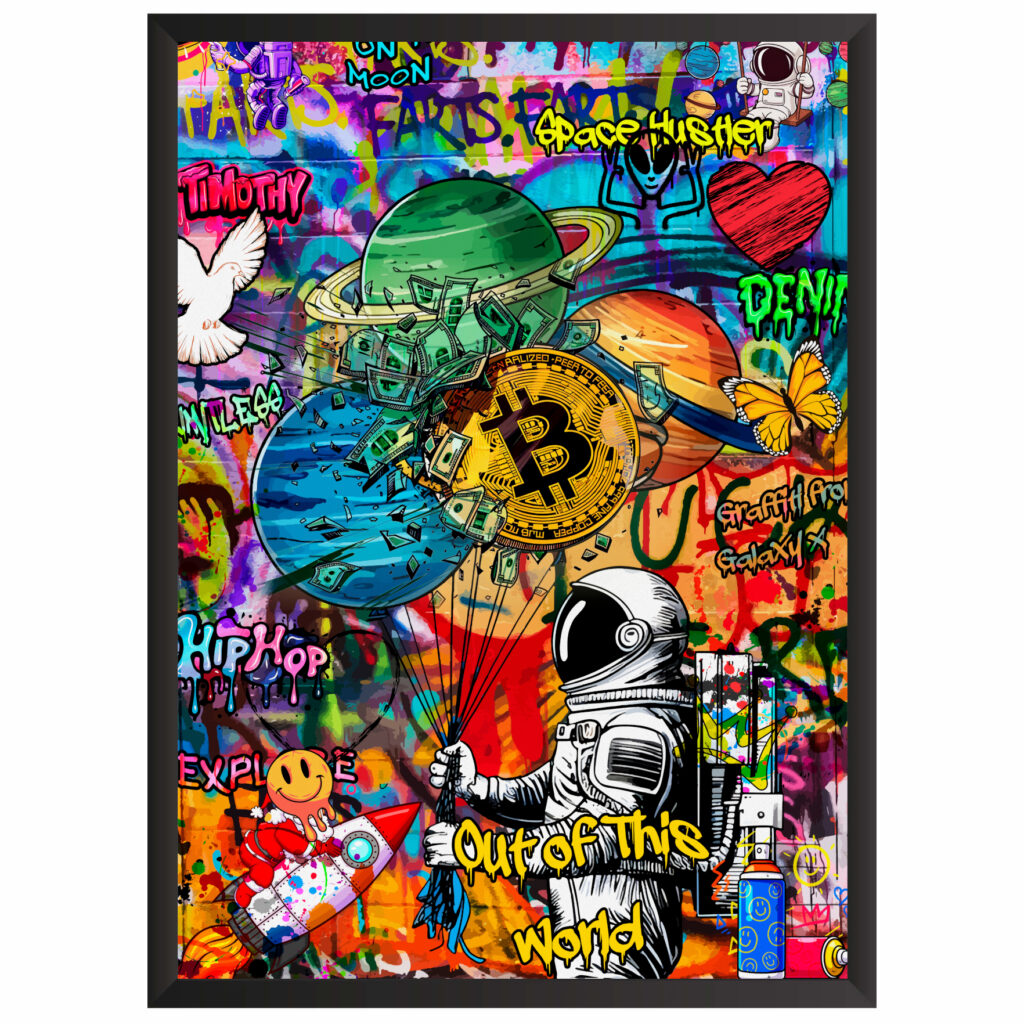 Plakat obraz młodzieżowy abstract