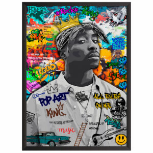 Plakat obraz młodzieżowy abstract tupac