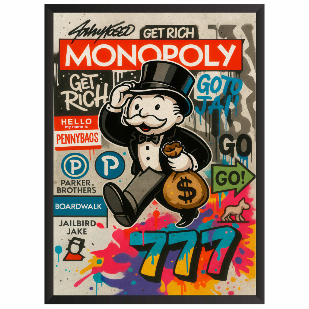 Plakat obraz młodzieżowy abstract monopoly