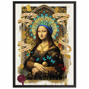 Plakat obraz młodzieżowy abstract mona lisa