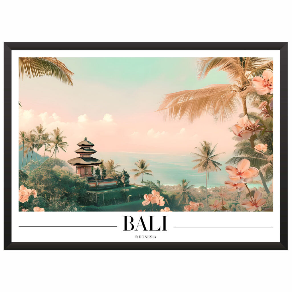 Plakat motyw podróżniczy Bali