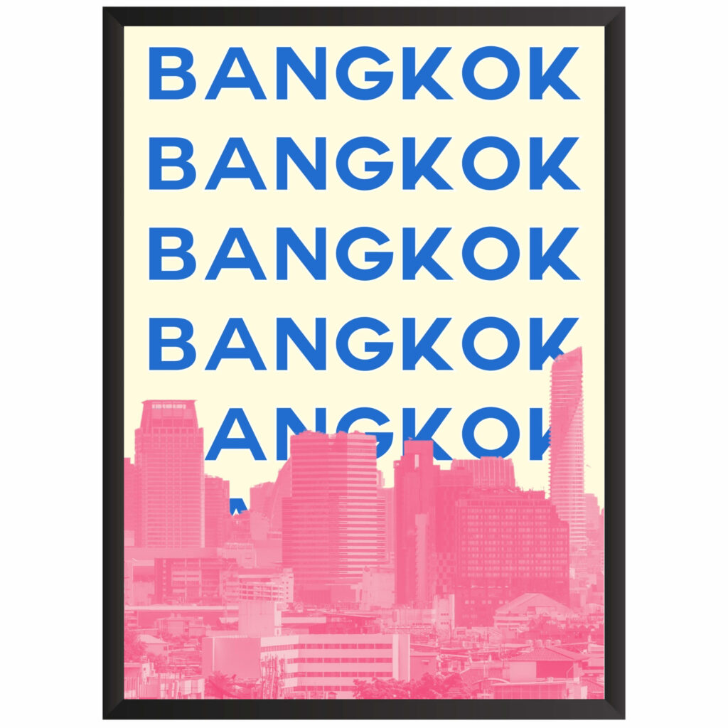 Plakat motyw podróżniczy Bangkok
