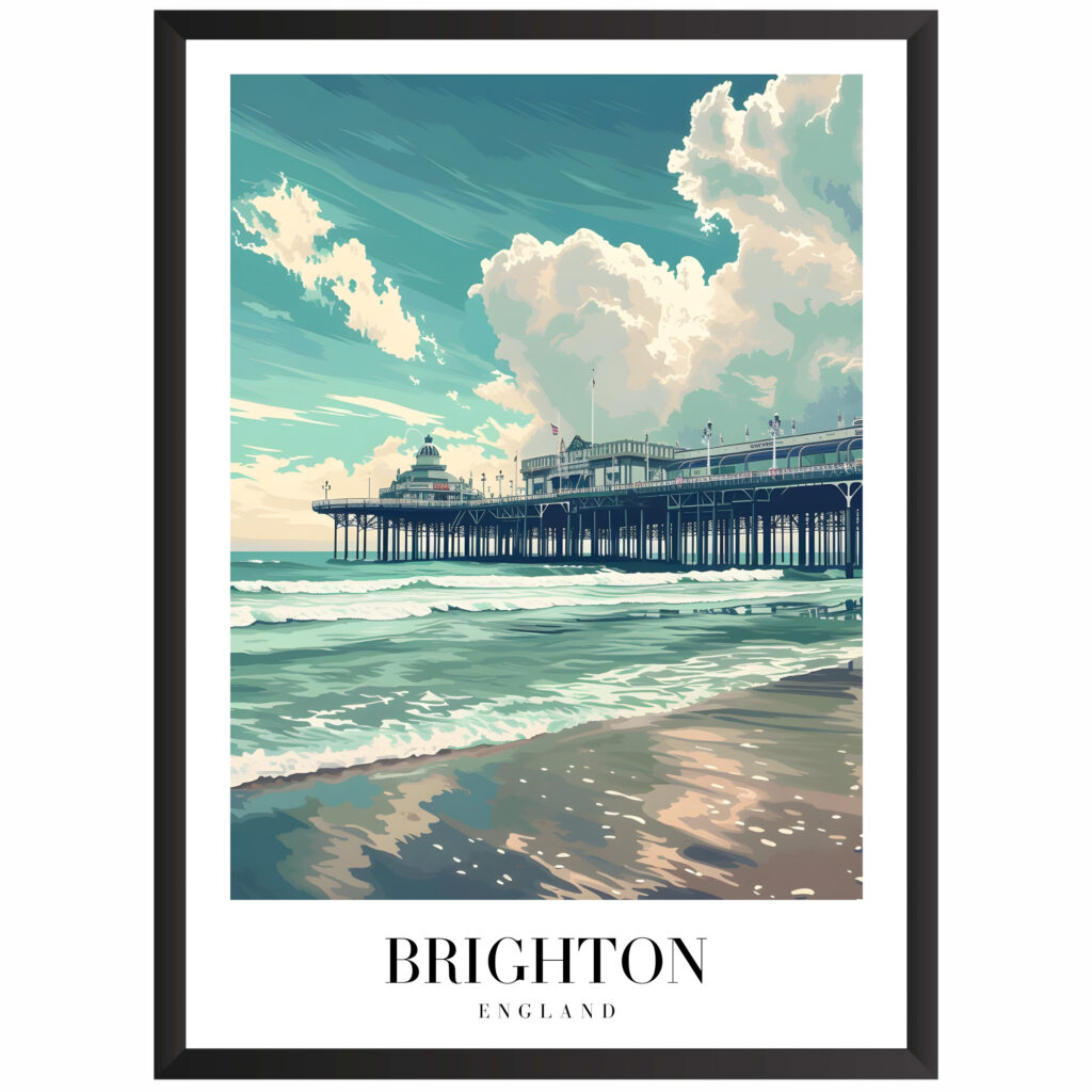 Plakat motyw podróżniczy Brighton
