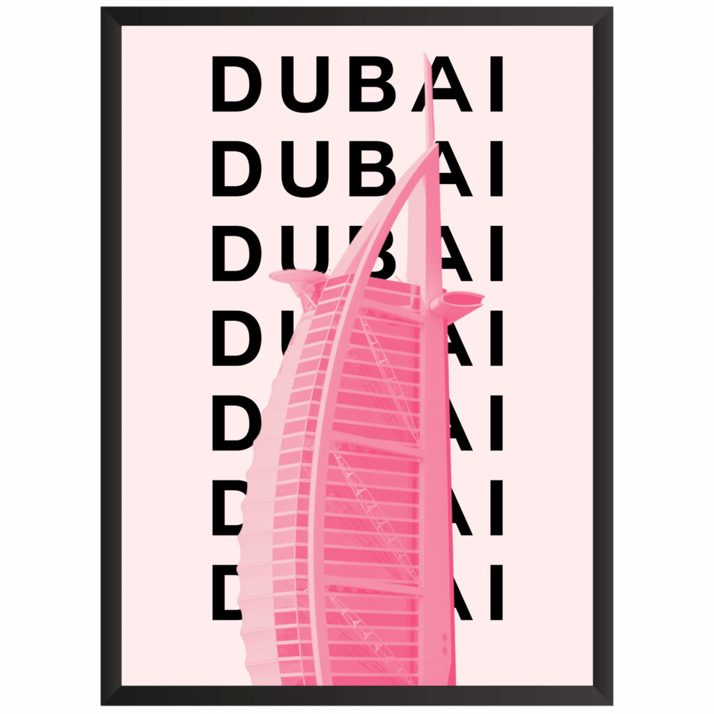 Plakat motyw podróżniczy Dubai