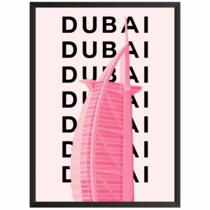 Plakat motyw podróżniczy Dubai
