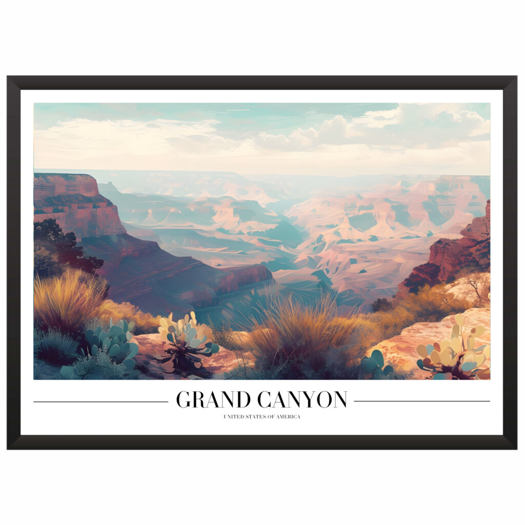 Plakat motyw podróżniczy Grand Canyon