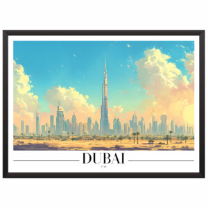 Plakat motyw podróżniczy Dubai