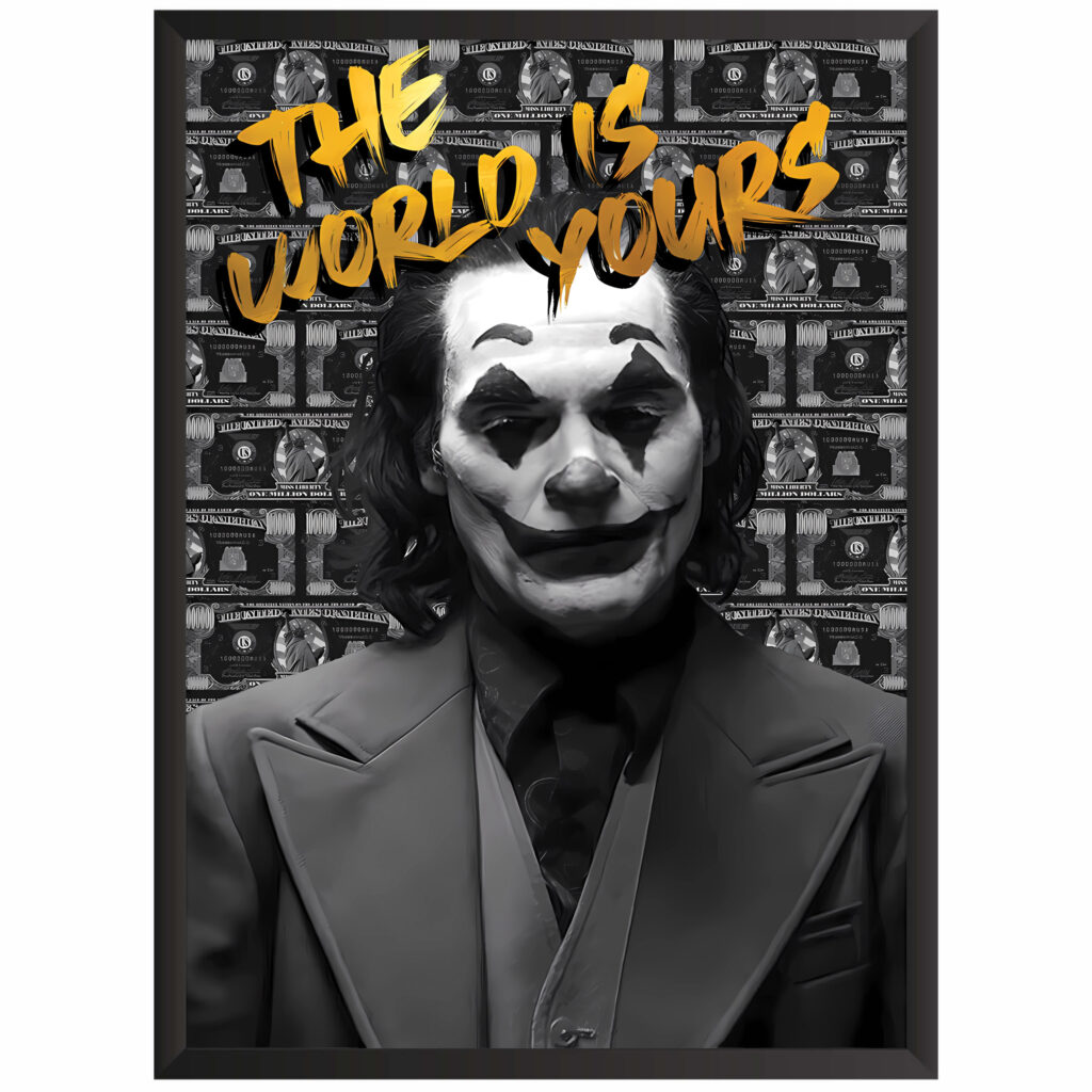 Plakat obraz w ramce młodzieżowy money joker