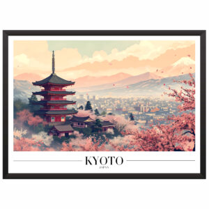 Plakat motyw podróżniczy Kyoto