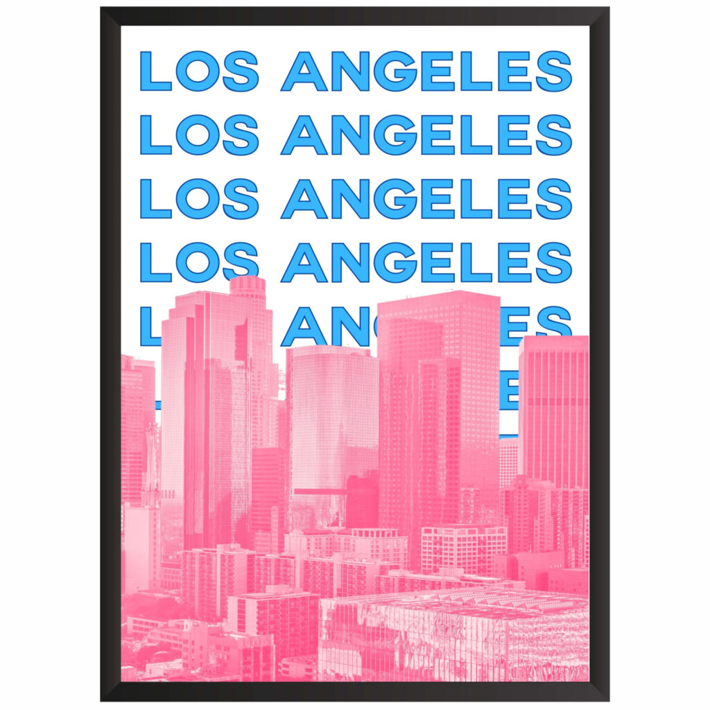 Plakat motyw podróżniczy Los Angeles