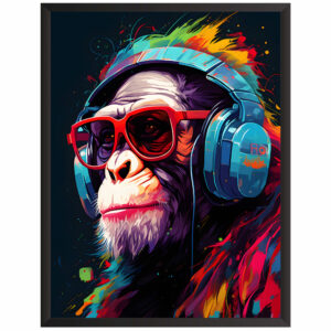 Plakat obraz w stylu gaming małpa