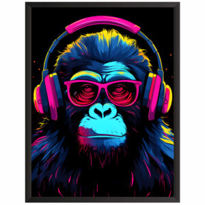 Plakat obraz w stylu gaming małpa