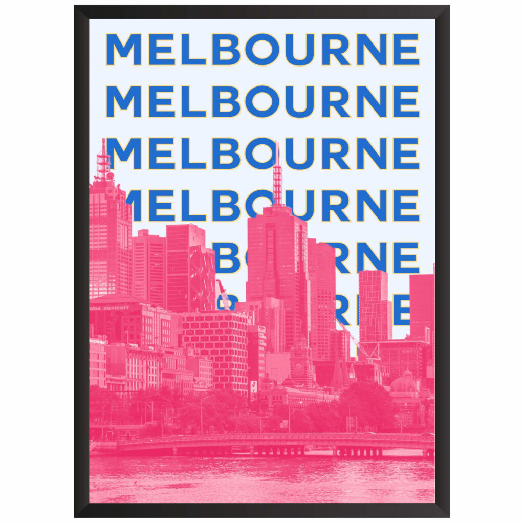 Plakat motyw podróżniczy Melbourne