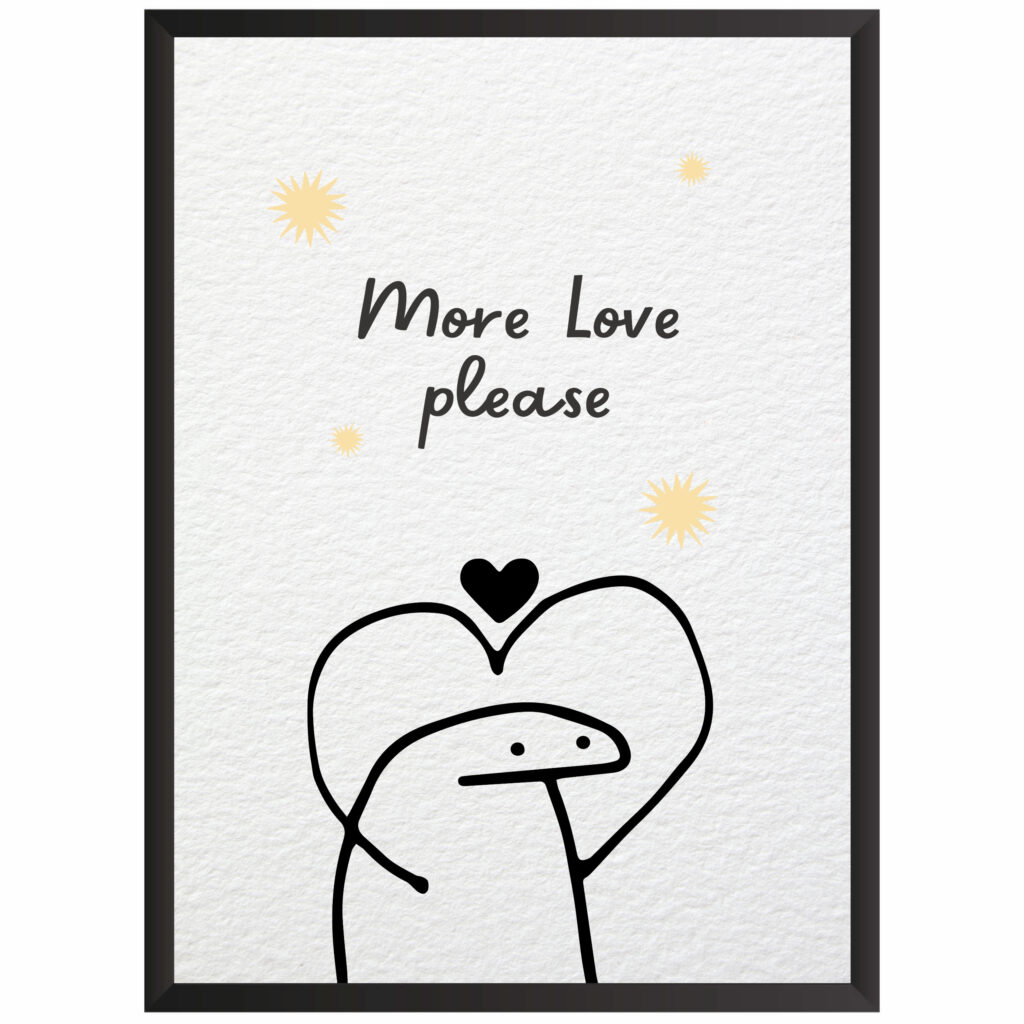plakat w ramce obraz more love miłość