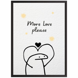 plakat w ramce obraz more love miłość