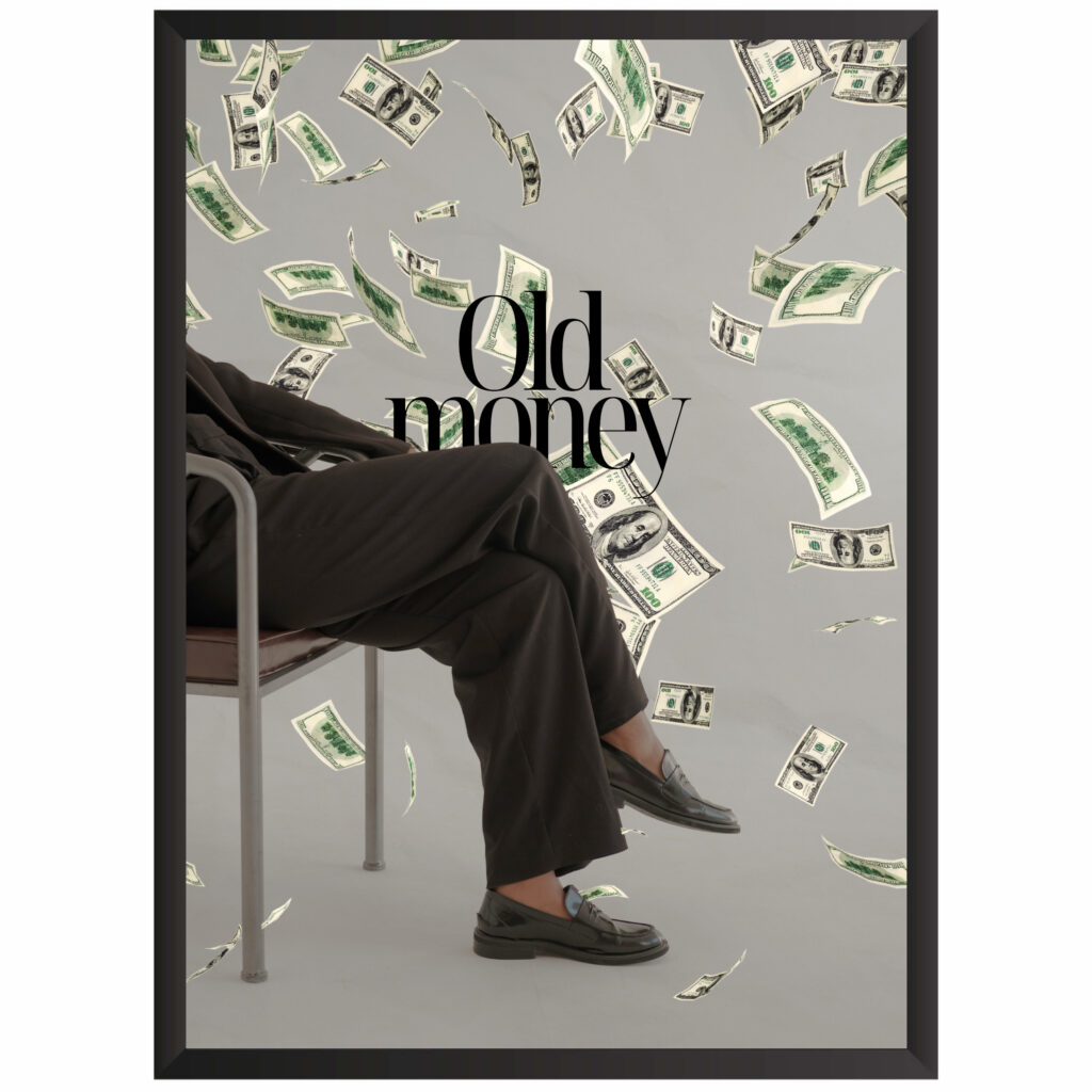 Plakat obraz w ramce młodzieżowy old money