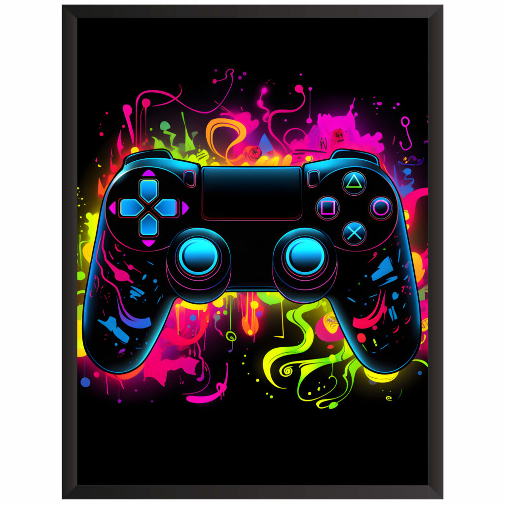Plakat obraz w stylu gaming pad