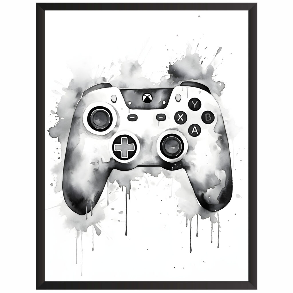 Plakat obraz w stylu gaming pad