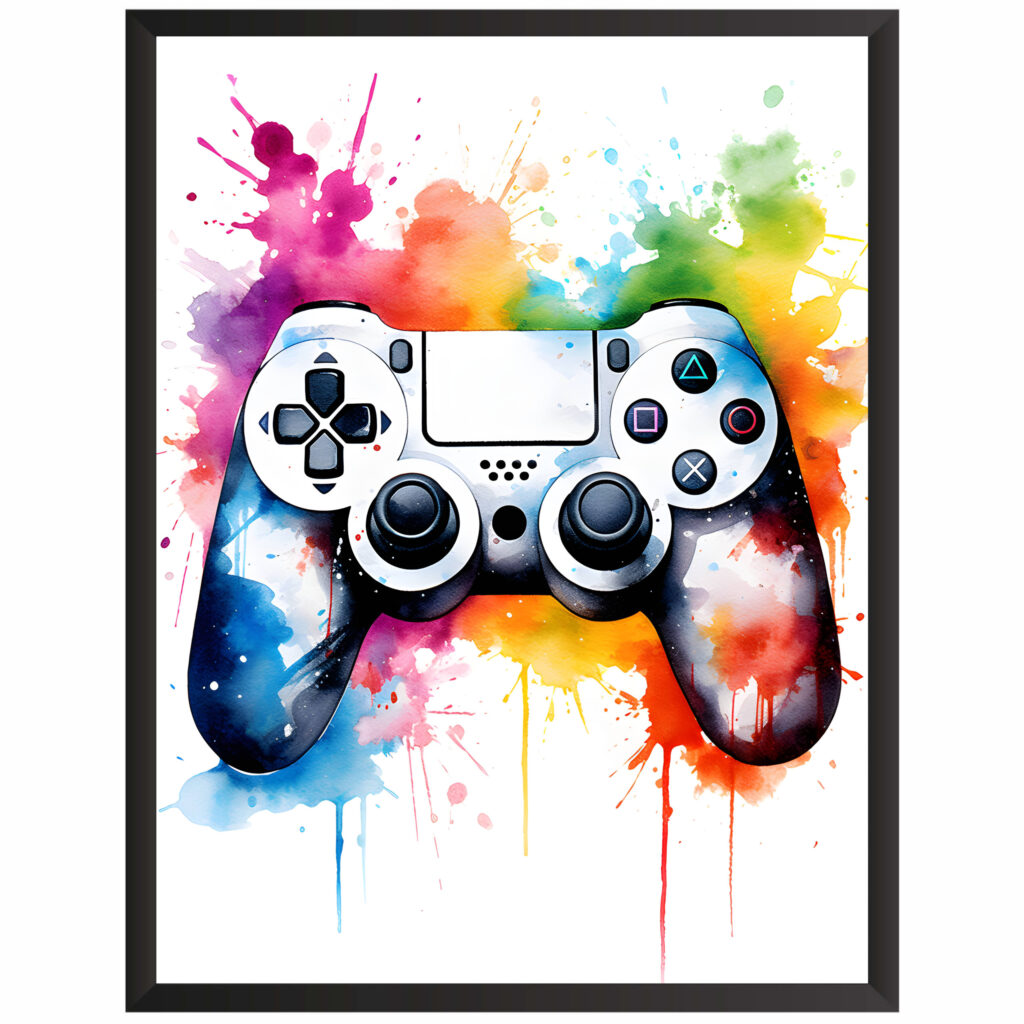 Plakat obraz w stylu gaming pad