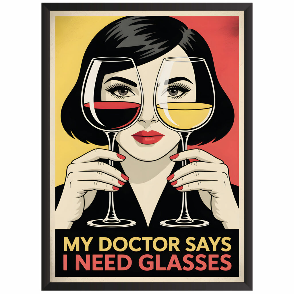 Plakat obraz w stylu retro better glasses