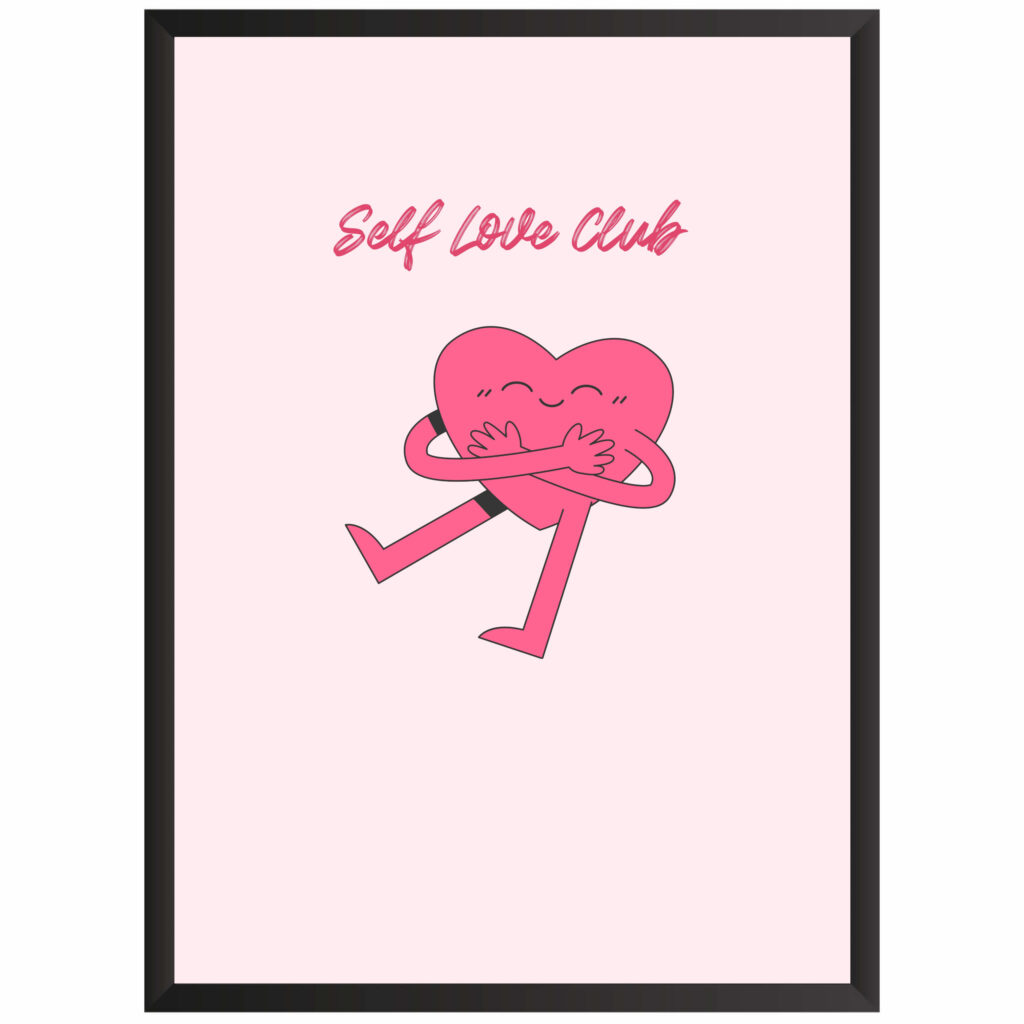 plakat w ramce obraz love miłość self love