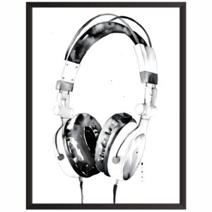 Plakat obraz w stylu gaming słuchawki