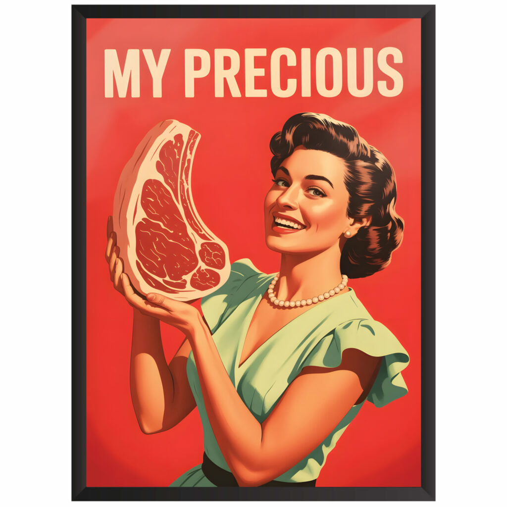 Plakat obraz w stylu retro better My precious