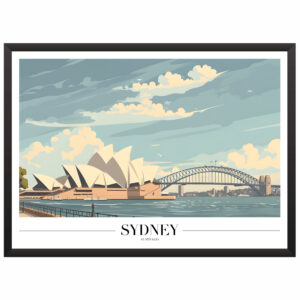 Plakat motyw podróżniczy Sydney