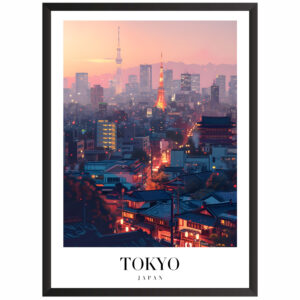 Plakat motyw podróżniczy Tokyo