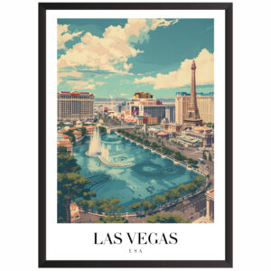 Plakat motyw podróżniczy Las Vegas