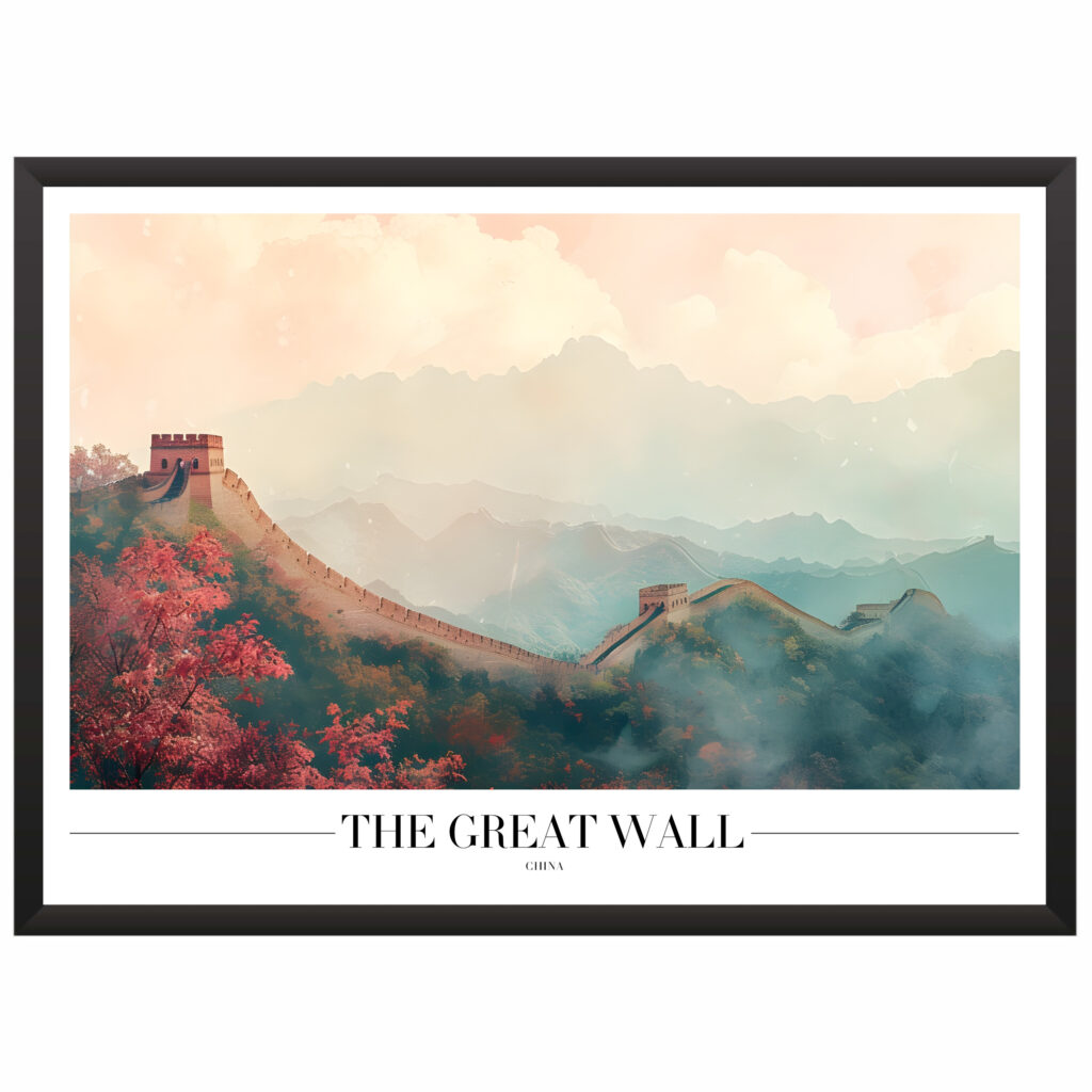 Plakat motyw podróżniczy Great Wall